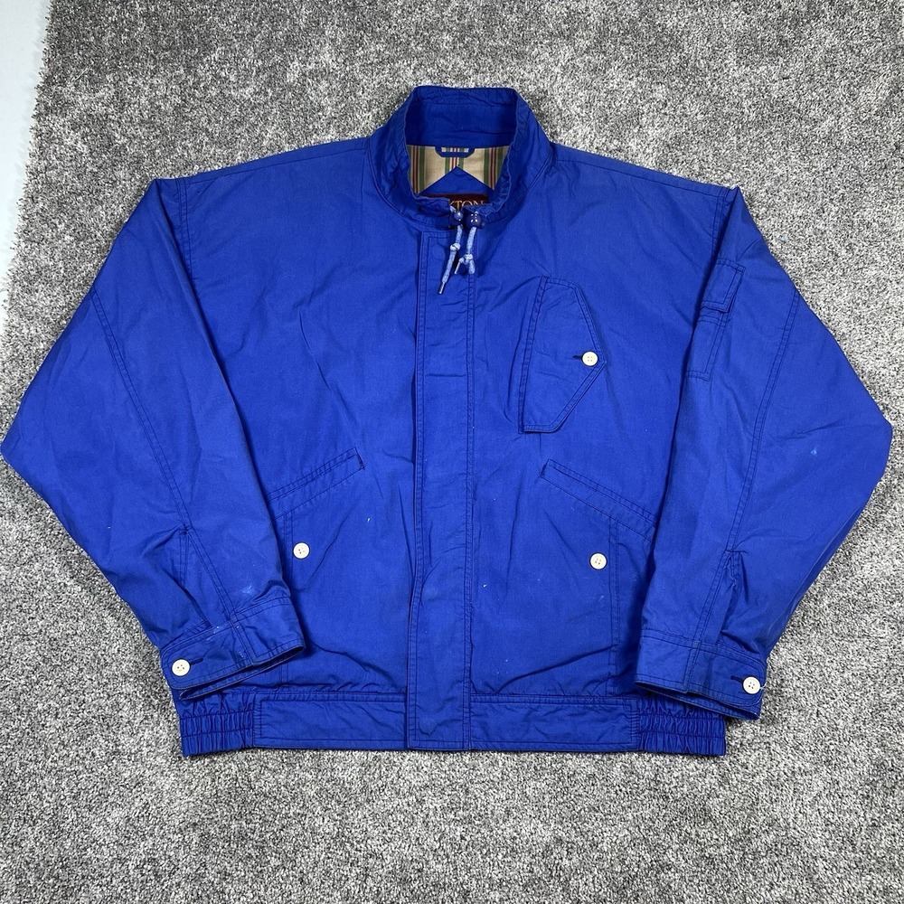 Vintage 80s Nautical Sailing Jacket Polo Ralph Lauren Style Oakton Limited L/XL